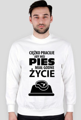 Bluza męska jasna - Godne życie