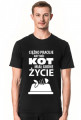 Koszulka męska ciemna - Godne życie
