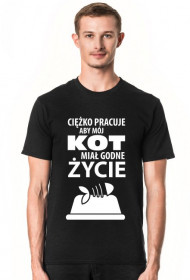 Koszulka męska ciemna - Godne życie