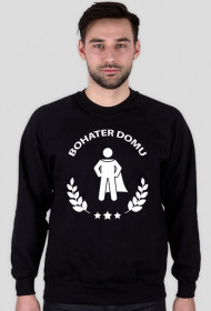 Bluza męska ciemna - Bohater domu