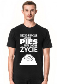Koszulka męska ciemna - Godne życie
