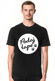 Koszulka męska ciemna - Podaj łape