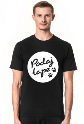 Koszulka męska ciemna - Podaj łape
