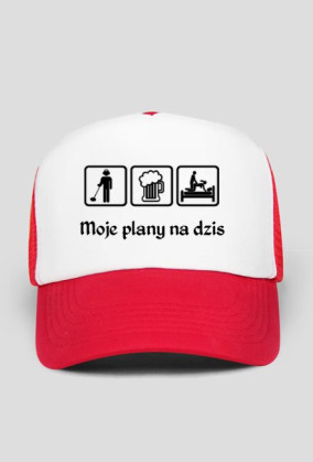 Czapka z daszkiem "Moje plany na dziś"