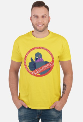 Koszulka niepokoju (Męska) - Pigeon Approved