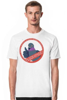 Koszulka niepokoju (Męska) - Pigeon Approved