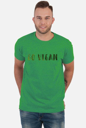 Koszulka "GO VEGAN" męska