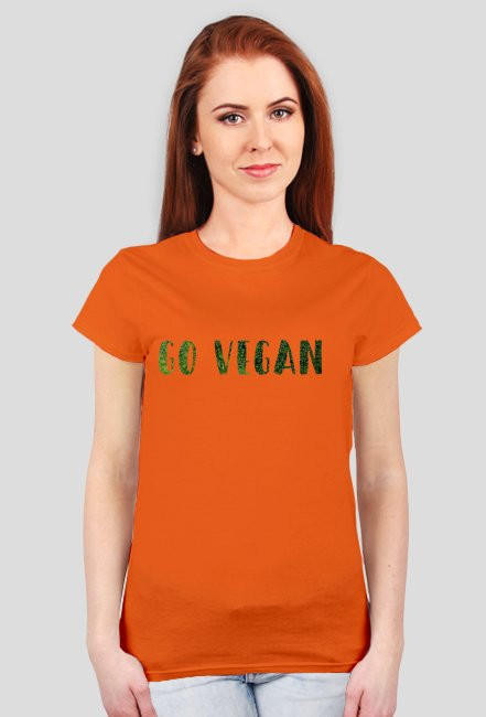 Koszulka "GO VEGAN" damska