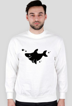 Bluza męska jasna - Rekin