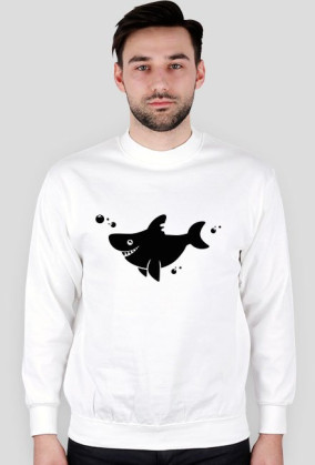 Bluza męska jasna - Rekin