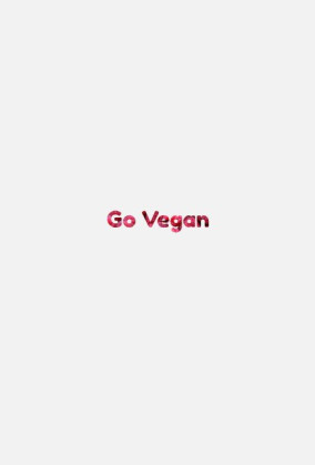 Koszulka "GO VEGAN" (pink) damska