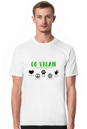Koszulka "Why vegan" męska