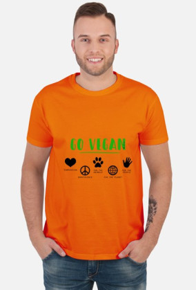 Koszulka "Why vegan" męska