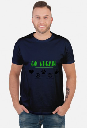 Koszulka "Why vegan" męska
