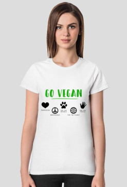 Koszulka "Why vegan" damska