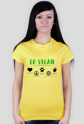 Koszulka "Why vegan" damska