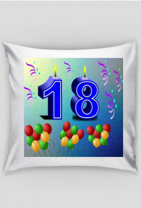 18 urodziny poduszka