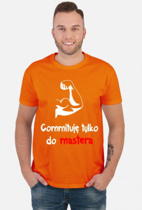 Koszulka: Commituję tylko do mastera dark