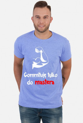 Koszulka: Commituję tylko do mastera dark