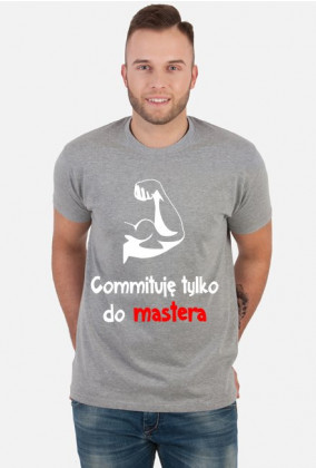 Koszulka: Commituję tylko do mastera dark