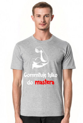 Koszulka: Commituję tylko do mastera dark