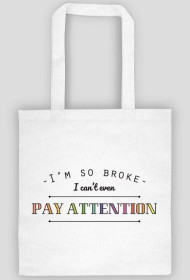 I'm so broke - biała/kremowa torba