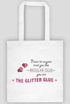 The Glitter Glue - biała/kremowa torba