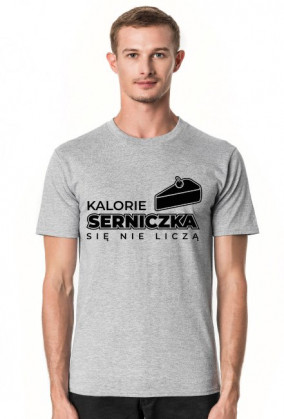 Koszulka męska jasna - Serniczek się nie liczy