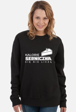 Bluza damska ciemna - Serniczek się nie liczy