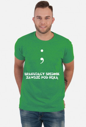 Koszulka: Brakujący średnik