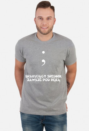 Koszulka: Brakujący średnik