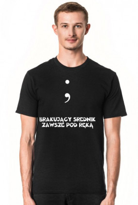 Koszulka: Brakujący średnik