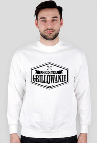 Bluza męska jasna - Licencja na grillowanie