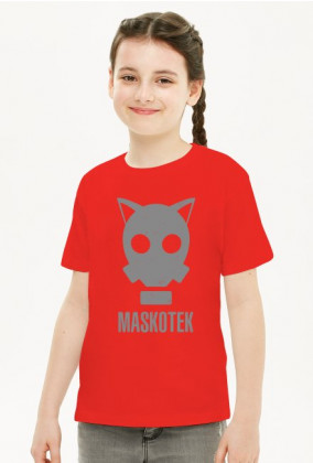Maskotek - kot - maska gazowa - retro - vintage - postapo - apokalipsa - dziewczynka koszulka