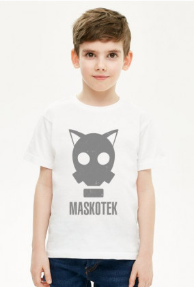 Maskotek - kot - maska gazowa - retro - vintage - postapo - apokalipsa - chłopiec koszulka
