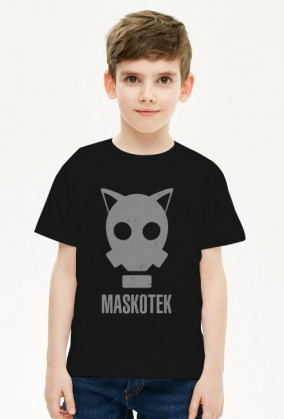 Maskotek - kot - maska gazowa - retro - vintage - postapo - apokalipsa - chłopiec koszulka
