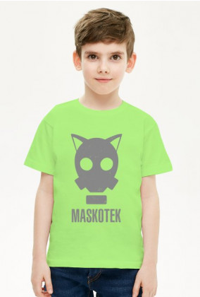 Maskotek - kot - maska gazowa - retro - vintage - postapo - apokalipsa - chłopiec koszulka