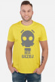 Nie Gazuj - Maska Gazowa - Retro - Vintage - Postapo - Apokalipsa - męska koszulka