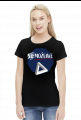 Nie możliwe - złudzenie optyczne - figura niemożliwa - Trójkąt Penrose’a - retro - vintage - damska koszulka