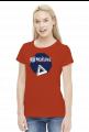 Nie możliwe - złudzenie optyczne - figura niemożliwa - Trójkąt Penrose’a - retro - vintage - damska koszulka