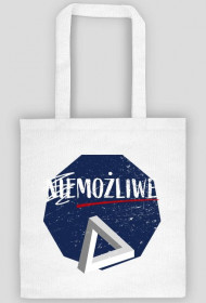 Nie możliwe - złudzenie optyczne - figura niemożliwa - Trójkąt Penrose’a - retro - vintage - torba