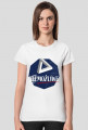 Nie możliwe - złudzenie optyczne - figura niemożliwa - Trójkąt Penrose’a - retro - vintage - damska koszulka 2