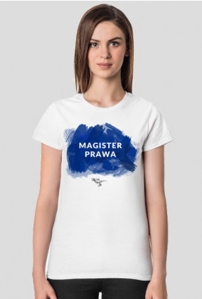 Magister prawa - niebieski - T-shirt damski