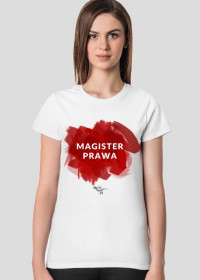 Magister prawa - czerwony - T-shirt damski