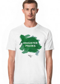 Magister prawa - zielony - T-shirt męski
