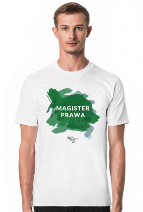 Magister prawa - zielony - T-shirt męski