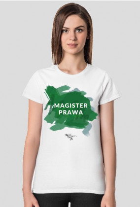 Magister prawa - zielony - T-shirt damski