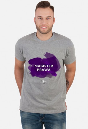 Magister prawa - fioletowy - T-shirt męski
