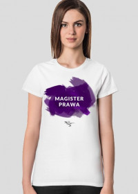 Magister prawa - fioletowy - T-shirt damski