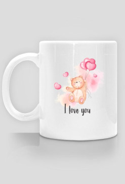kubek - miś i love you